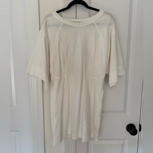 Free People (FP Beach) Off White Short Cutout Back Dress